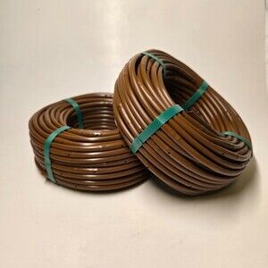 Two - 100 ft Roll 1/4-Inch x Irrigation/Hydroponics Dripline with 6-Inch Spacing